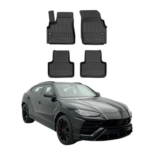 OMAC Premium Gummi Fußmatten für Audi Q7 Q8 (2015-2025) - Schwarz - Hochwertiges 4-teiliges Fußmatten-Set aus TPE für Audi Q7/Q8. Wasserfest, rutschfest und leicht zu reinigen – idealer Schutz für Ihr Fahrzeuginnere.