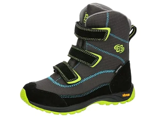 BRÜTTING Winterboot Arendal V - Wasserdichte Winterstiefel in Grau, Größe 37 EU - Wanderschuhe mit wasserdichter und atmungsaktiver Membrane, ideal für kalte Tage dank wärmendem Innenfutter und praktischen Klettverschluss.