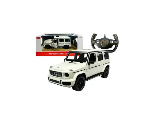 Wisam RC-Auto Mercedes G63 Rastar - Ferngesteuertes Offroad-Auto in Weiß - Das Mercedes G63 Rastar ferngesteuertes Offroad-Auto in Weiß bietet ein realistisches Fahrerlebnis für Kinder. Mit einfacher Bedienung und robuster Verarbeitung ist es ideal für Garten und Freizeit. Spaß und Sicherheit vereint!