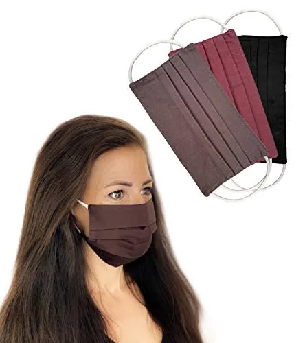 BaF Community Masken 3 per Pack Set Unisex Behelfsmaske Wendbar Mundschutz Maske Mund und Nasenschutz Wendemaske mit Motiv Baumwolle BCI Waschbar