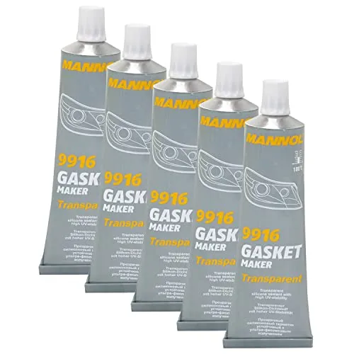 Dichtungsmittel Dichtmasse Silikon Gasket Maker transparent MANNOL 9916 5 X 85 g