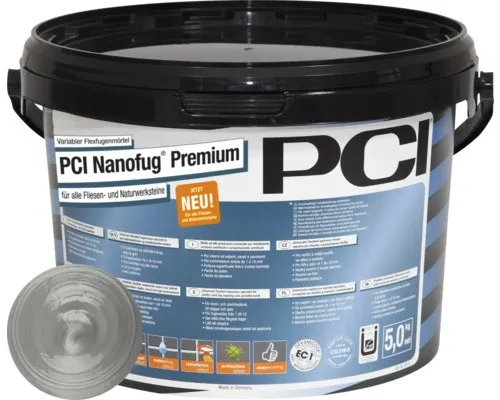PCI Nanofug Premium Flexfugenmörtel 5 kg in grau von PCI
