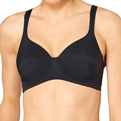 Triumph Damen T-Shirt BH Modern Soft + Cotton P, Schwarz, Gr. 90D - Klassische BHs für Damen, bügellos mit hohem Baumwoll-Anteil für maximalen Tragekomfort und perfekte Anpassung durch dehnbare Stretch-Cups.