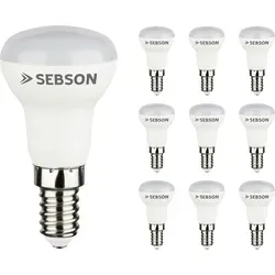 SEBSON LED-Leuchtmittel E14 R39 3W - 10er Pack - Energiesparlampen in warmweiß mit einer Lebensdauer von 15.000 Stunden, ideal für eine energieeffiziente Beleuchtung in Ihrem Zuhause.