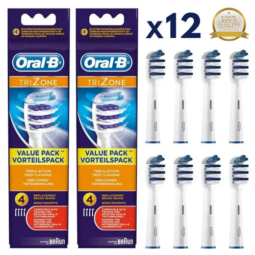 Oral-B TriZone Aufsteckbürsten BRAUN-4/8 Stück-DE- EB30-4……