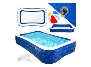 KESSER Aufblasbarer Familienpool für Kinder und Erwachsene