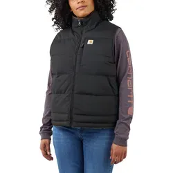 Carhartt RELAXED FIT MONTANA INSULATED VEST - Schwarz - L - Herren-Weste mit wasserabweisender Oberfläche und Wind Fighter-Technologie, ideal für kalte Tage und Aktivitäten im Freien.