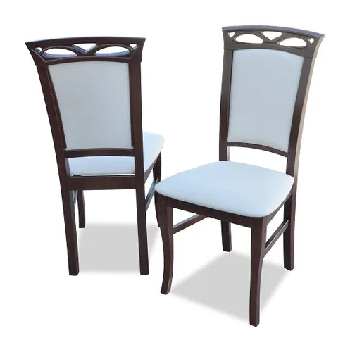 6x Designer Stuhl Set für Esszimmer – Graue Polsterstühle - Elegantes Set mit 6 modernen Esszimmerstühlen. Robuste Holz- und Stoffkonstruktion, pflegeleichter Polyesterbezug. Ideal für stilvolle Essbereiche, ohne Montage erforderlich.