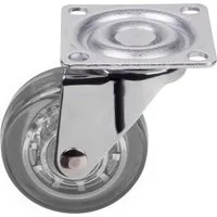 SOTECH Möbelrolle Ø50 mm Tragkraft Bis 40 Kg Transparent Ohne Bremse
