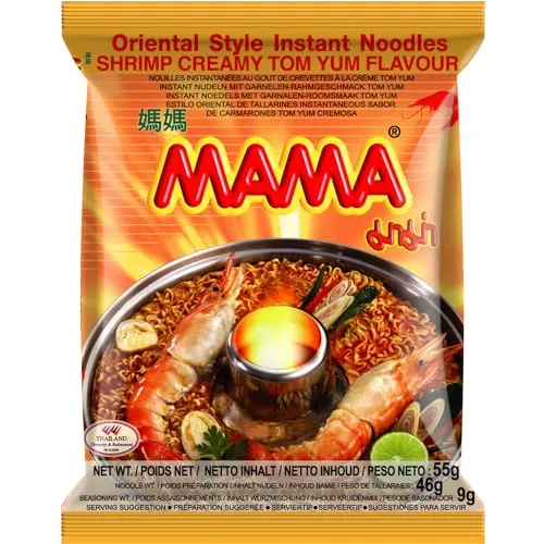 MAMA - Instant Nudeln Garnele Sahnig - Multipack (30 X 55 GR)