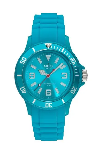 Neo Watch Quarzuhr Nice-1 Turquoise N1-019 mit Drehlünette - Armbanduhren mit Quarz-Antrieb, wasserdicht bis 3 bar und stylischer Drehlünette für einen sportlichen Look.