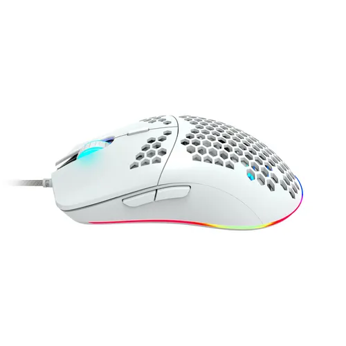 CANYON Puncher GM-11 RGB Gaming-Maus, 7 Tasten, kabelgebunden, wei