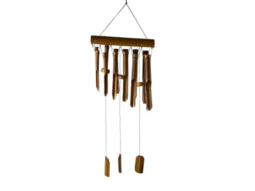 Bambus-Windspiel 40 cm – Klangspiel für Garten und Balkon von Woru