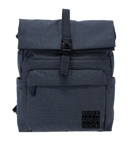 Mandarina Duck Herren District Rucksack, Atlantic Sea - Tagesrucksäcke mit Mitrix-Material, leicht und vielseitig, verstellbare Schultergurte und 15 Zoll PC-Fach für optimalen Komfort und Funktionalität.
