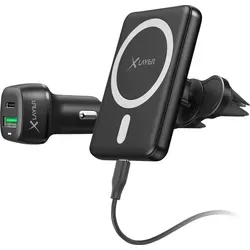 Xlayer MagFix Pro KFZ Autohalterung I Wireless Set I Magsafe mit USB-C Kabel
