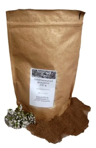 Naturix24 – Baldrianwurzel gemahlen – 100 g Beutel