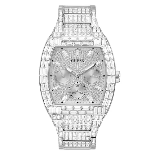 Guess GW0816G1 Herrenuhr Phoenix 44mm - Limitierte Jubiläumsedition - Herrenuhren mit Quarzwerk, elegantes Design und funkelnde Kristalle, ideal für modebewusste Herren. Wasserdicht bis 5 ATM und in exklusiver Geschenkverpackung.