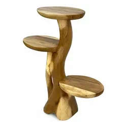 Teakholz-Regal – Einzigartige Holzmaserung für Pflanzen & Deko – 70 cm - Hochwertiges Teakholz-Regal mit einzigartiger Maserung. Ideal zur Präsentation von Pflanzen und Deko. Vielseitig einsetzbar als Regal oder Raumteiler. Verleiht jedem Raum eine besondere Atmosphäre.