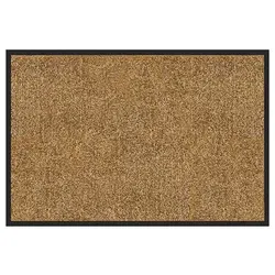 Floordirekt Schmutzfangmatte Rhine, Beige, Textil, Uni, rechteckig, 40x60 cm, Made in EU, Oeko-Tex® Standard 100, rutschfest, schmutzabweisend, für Fußbodenheizung geeignet, schützt den Fußboden, pflegeleicht, Teppiche & Böden, Fuß & Stufenmatten, Schmutzfangmatten