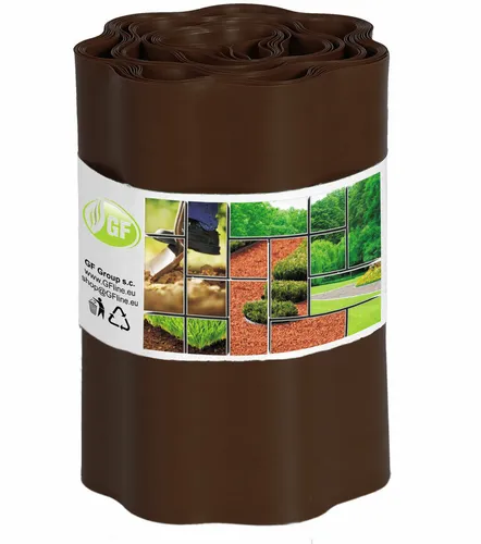 Rasenkante Beeteinfassung braun 9mx25cm Beetumrandung Rasenbegrenzung Mähkante