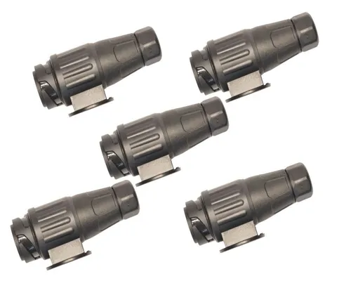 Knott Anhängerstecker 13polig 5er Set für 12V - Praktisches 5er Set 13poliger Anhängerstecker mit Schraubanschlüssen für zuverlässige Verbindungen. Ideal für Abschlepp- und Anhängeranwendungen.