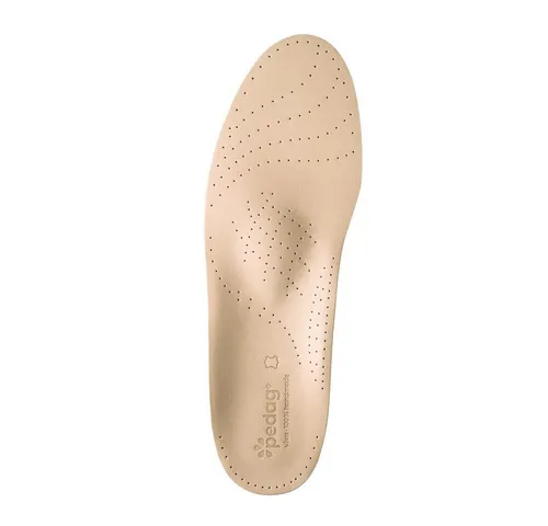 pedag Viva Leder Einlegesohlen – Komfort für jeden Schuh - Einlegesohlen aus pflanzlich gegerbtem Rindleder, extra dünn und leicht, bieten optimale Unterstützung für Ferse und Vorfuß, lindern Fußschmerzen und sind ideal für modische Schuhe.