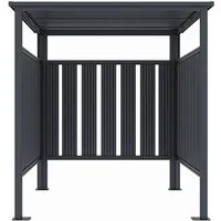 Vente-unique Fahrradbox Coperno Anthrazitgrau 170 cm