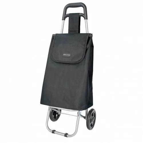 VERTICAL STUDIO Klappbarer Einkaufstrolley 35 L Schwarz