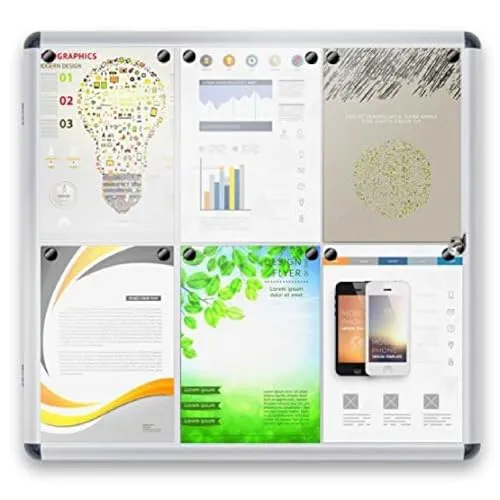 MoB Schaukasten 6xA4 Wetterfest für Innen & Aussen inkl. 12 Magnete & Montagematerial Infokasten Aushang Aushangkasten Magnetische & beschreibbare Rückwand Plakatschaukasten mit Alurahmen & Acrylglas