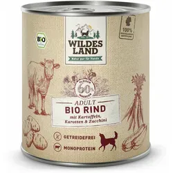 Wildes Land BIO Adult Rind mit Kartoffel & Karotte 6x800 g von Wildes Land
