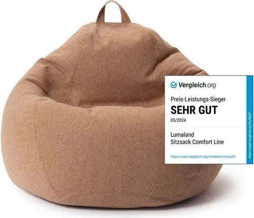 Lumaland Sitzsack Comfort Line in braun von DS Produkte