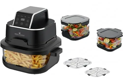 KHF-400 Heißluftfritteuse mit Doppelkorb und Touch Display