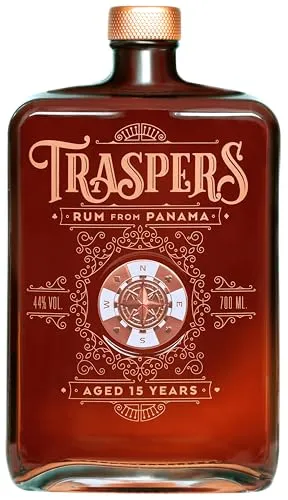 Traspers 15 Jahre - Panama Rum - Premium Rum aus Panama, der 15 Jahre in amerikanischen Eichen- und Ex-Bourbonfässern reift. Erleben Sie die feinen süß-fruchtigen Noten und die Geschichte von Juan Paz, dem Brennereisohn.