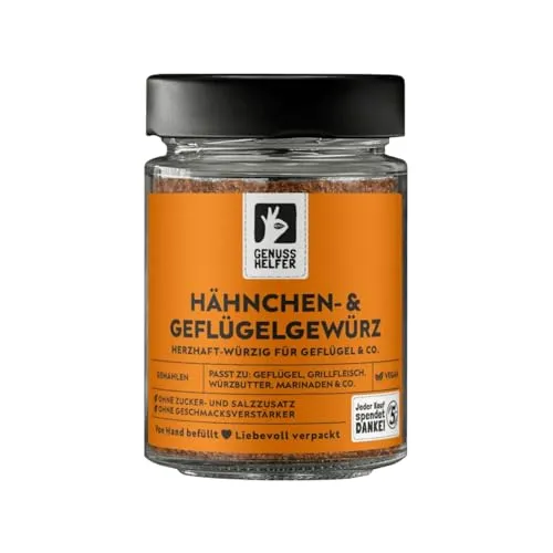 Bremer Gewürzhandel Hähnchengewürz, gemahlen, zum Würzen und Marinieren von Geflügelgerichten, leckeres Geflügelgewürz, 80g im Glas