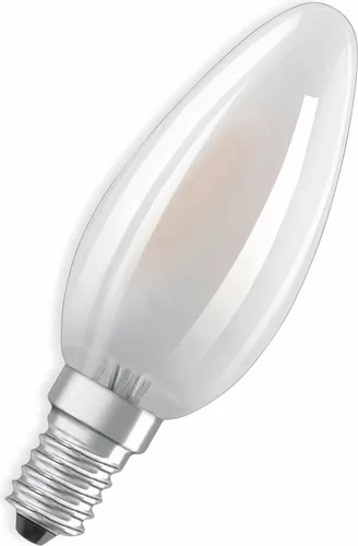 OSRAM LED Filament Kerze E14 1,5W warmweiß - Hochwertige OSRAM LED Filament Kerze E14 mit 1,5W, idealer Ersatz für 15W Glühlampen. Sofort 100% Licht, lange Lebensdauer von bis zu 15.000 Stunden und geringer Energieverbrauch.