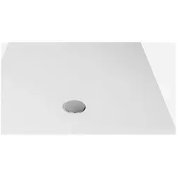 Breuer Modern Line Quadratduschwanne 900x900mm, Weiß - Duschwannen aus Mineralguss, hautsympathisches Material mit Wärmespeicher-Effekt und pflegeleichter Gelcoat-Beschichtung für hohe Widerstandsfähigkeit.
