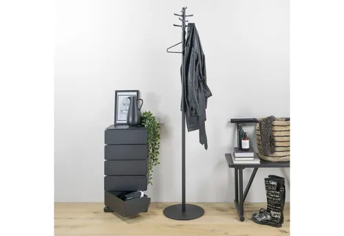 Spinder Design Garderobenständer Pull, Metall, 35 cm - Der Garderobenständer »Pull« von Spinder Design vereint Funktionalität und stilvolles Design. Mit zehn Haken bietet er ausreichend Platz für Kleidung und passt ideal in enge Flure oder kleine Räume.