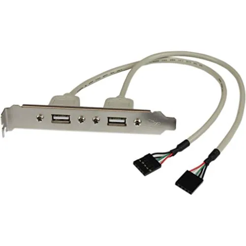 StarTech.com 2-Port USB A Slotblech-Adapter (Buchse) von StarTech