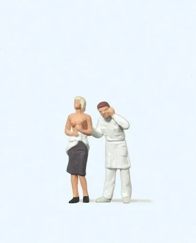 Preiser Spur H0 Beim Arzt 2 Figuren 1:87, Art. 28058