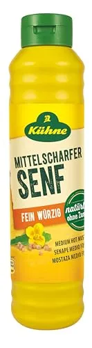 Kühne Senf mittelscharf, 875ml von Kühne