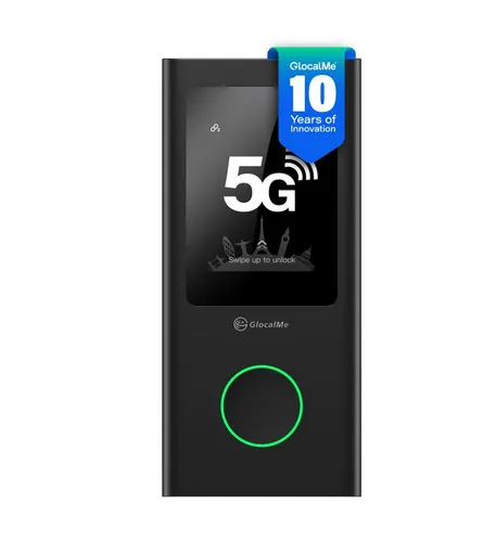 GlocalMe Numen Air Mobiler WLAN Router 5G LTE Hotspot - Drahtlose Router, mobiler 5G LTE Hotspot mit globaler Abdeckung und einfacher Nutzung für schnelles Internet überall.