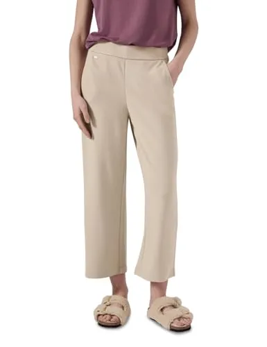STREET ONE STUDIO Damen F378929 Culotte, Coastal beige, 48 - Damen-Hosen mit Casual Fit, High Waist und Wide Legs für optimalen Tragekomfort, ideal für lässige Outfits.