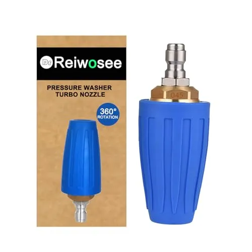 Drehbare Turbo Düse Universal Für Wasser Hochdruckreiniger, Düse Für Hochdruckreiniger, 4000 Psi Hochdruckreiniger Düse Kaliber 1.311 mm, Verwenden Sie Einen 1/4