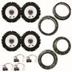 ALPINE SXE-1725S 2-Wege Lautsprecher Einbauset für Golf 5