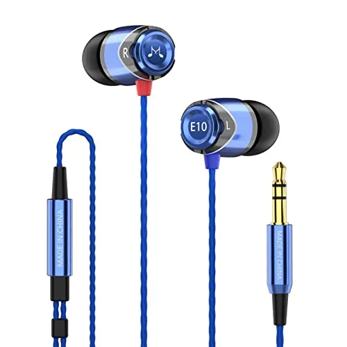 SoundMAGIC E10 High Fidelity Kopfhörer Smartphone Earbuds In Ear Kopfhörer Hochwertige Ohrhörer mit Noise Reduction - Blau