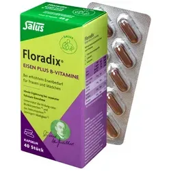 FLORADIX Eisen plus B-Vitamine Kapseln 40 St