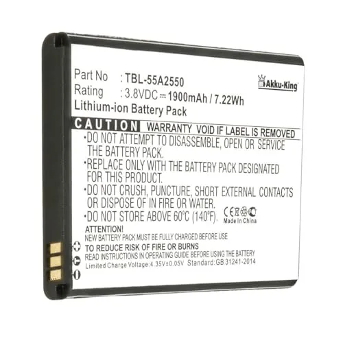 Akku-King Akku kompatibel mit TP-Link M7350 Version 1.0/2.0/3.0 ersetzt TBL-55A2550 - Li-Ion 1900mAh