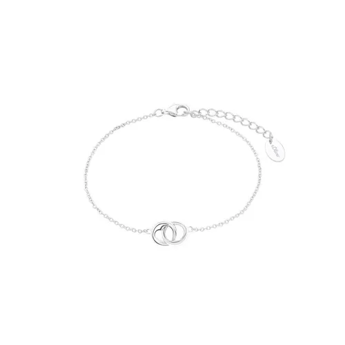 s.Oliver Armband 925 Sterling Silber mit Herz-Anhänger - Elegantes Damen-Armband aus 925 Sterling Silber, 17+3 cm, perfekt als Geschenk in Schmuck Geschenk Box – das ideale Accessoire für jeden Anlass.