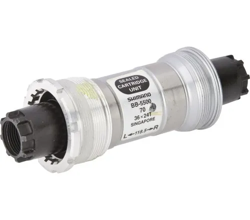 Shimano Innenlager schwarz, 70-118.5 mm Breite - Innenlager für optimalen Komfort und Langlebigkeit, ideal für anspruchsvolle Radfahrer.