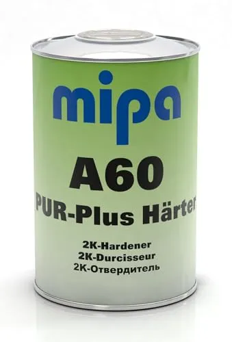 MIPA PUR-Plus-Härter A 60, „lang 2K-PU-Decklacke für die Roll- und Streichapplikation, 250g